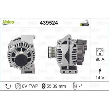 ALTERNATOR 12V GRANDE PUNTO SWIFT III 1,3DDIS CORSA 1,3D MULTIJET - VALEO 439524
