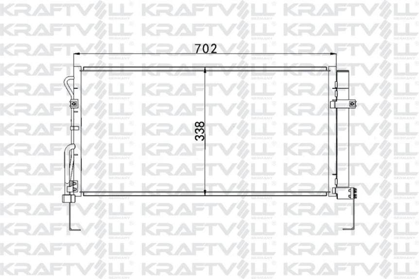 Hyundaı Klima Radyatoru (kondanser) Santa-Fe 2,0 Crdi 00-> - Kraftvoll 08060204