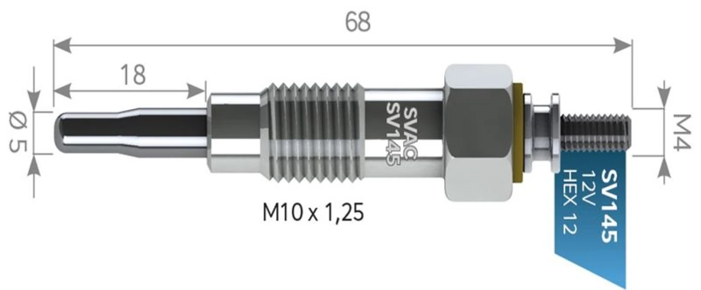 Nissan Kizdirma Bujısı Nissan Patrol 2,2 2,3 Forklıft Kubato Yanmar Nissan (gj84ni) - Svac Sv145