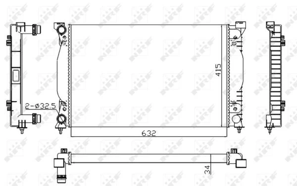 Vw Su Radyatörü - Su Radyatörü - Nrf 50539