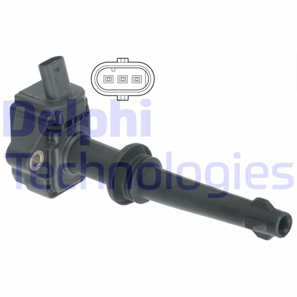 ATESLEME BOBINI JAGUAR XF XJ XKII LAND ROVER RANGE ROVER SPORT I  RANGE ROVER III DISCOVERY IV - DELPHI GN10591-12B1