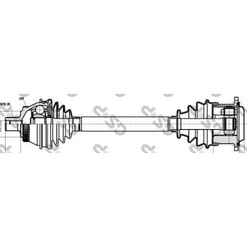 ON AKS SOL PASSAT 97>05 AUDI A4 95>01 SUPERB 02>08 - GSP 203015