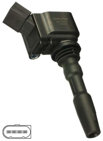 ATESLEME BOBINI A1 A3 Q3 CADDY CC GOLF VII JETTA PASSAT TIGUAN ALHAMBRA IBIZA LEON TOLEDO OCTAVIA RA - DELPHI GN10631-12B1