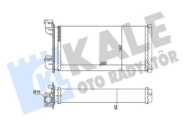 KALORIFER RADYATORU BMW E30 83>94 - KALE 352040