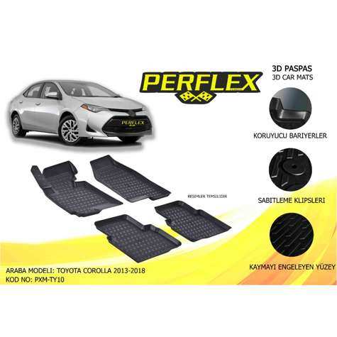 Toyota Paspas 3d Havuzlu X-Mat Toyota Verso 2009-2018 - Perflex Pxm-Ty22
