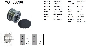 Unıversal Kasnak-Bmw-Citroen-C4-C5-Mini Cooper S-Peugeot 6 Kanal - Ygt-500166