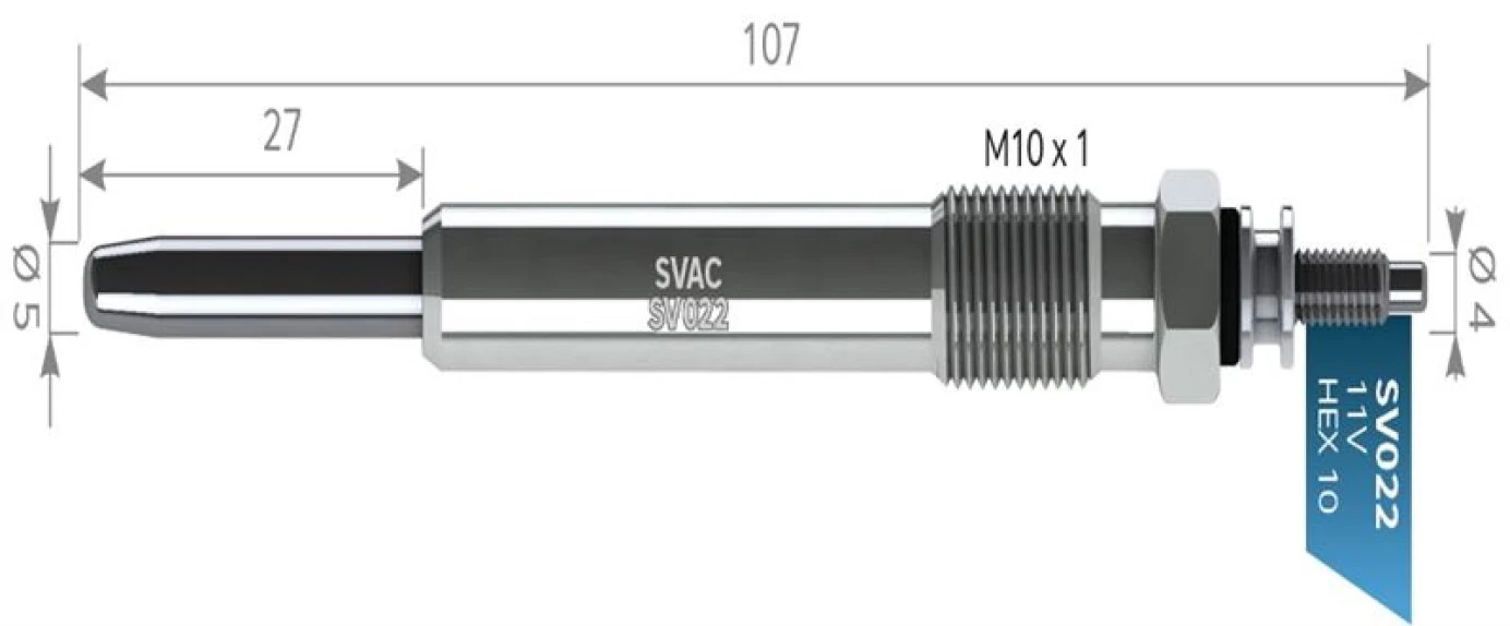 Psa Kizdirma Bujısı 11v Partner II Berlingo II Boxer II Jumper II Ducato II C5 P406 P307 Xsara Picasso D - Svac Sv022