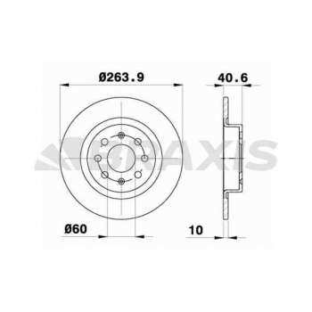 ARKA FREN DISKI FIAT GRANDE PUNTO PUNTO EVO 1.2 1.3 1.4 T-JET 05> OPEL CORSA E 1.0 1.3 CDTI 1.4 14> - BRAXIS AE0438