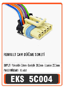 SOKET>RENAULT  CAM DÜĞME   S5005 - EKS-5C004