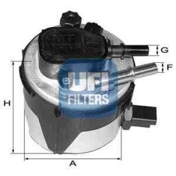 MAZOT FILTRESI (METAL) (OE)  FOCUS II FOCUS II C MAX FIESTA VI 05>11 C MAX 07>11 1,6TDCI  MAZDA 3 04 - UFI 55.170.00