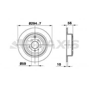 ARKA FREN DISK AYNASI 806 1.9TD / 2.0 / 2.0T / 2.1TD 94 - BRAXIS AE0413