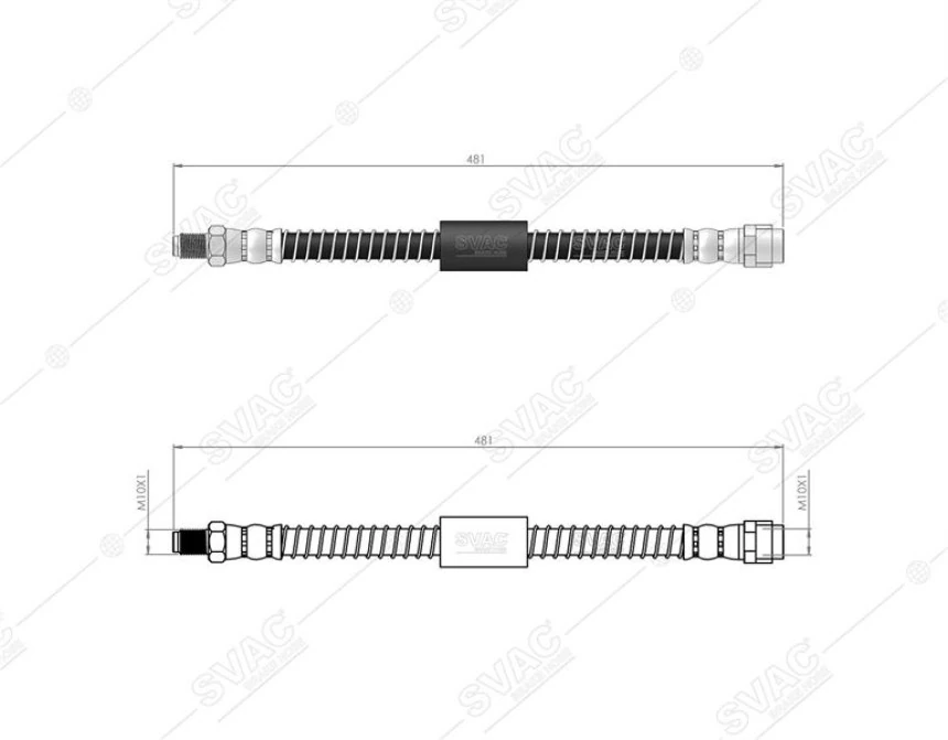 Mercedes Fren Hortumu On X218 12>17 W221 05>13 C218 11>17 W212 09>15 W222 13>17 - Svac 50-0138
