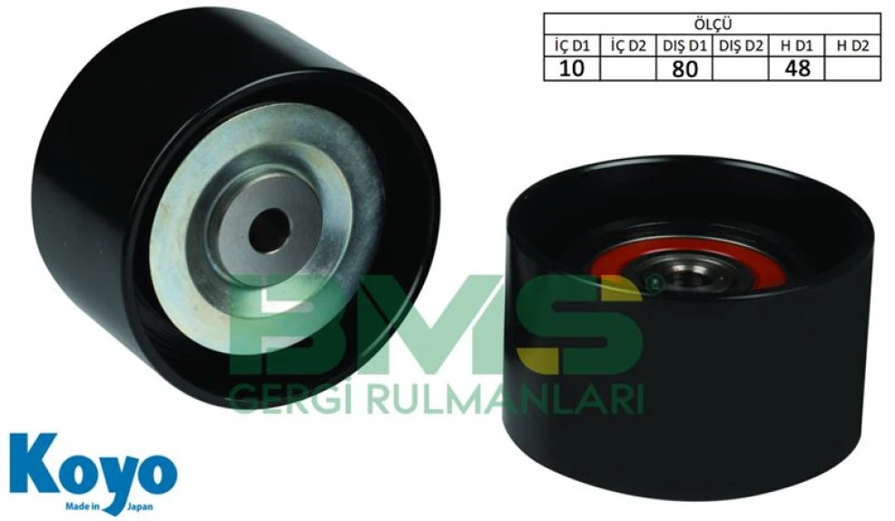 Mercedes Truck Kayıs Gergi Rulmanı Mercedes Om457 Travego-Citaro-Tourısmo-Setra 99> (80x48) - Bms 170 D