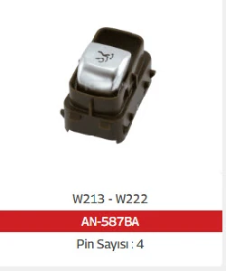 Unıversal Cam  Anahtarı>w213 - W222 - W238 Bagaj Açma - Kahverengi - 8q54 - Mcar-An587ba