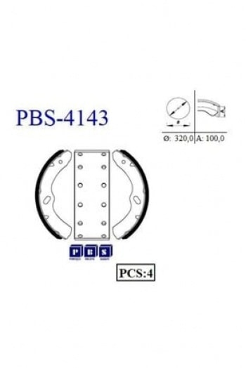 FREN BALATASI PAPUCLU ON ARKA ISUZU NPR66 SAMPIYON NNR K 4459 - PBS 4143