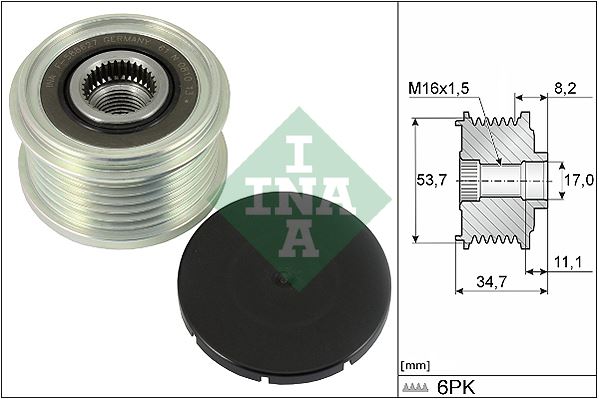 ALTERNATOR KASNAGI CORSA E 1,3 DIESEL - INA 535032710