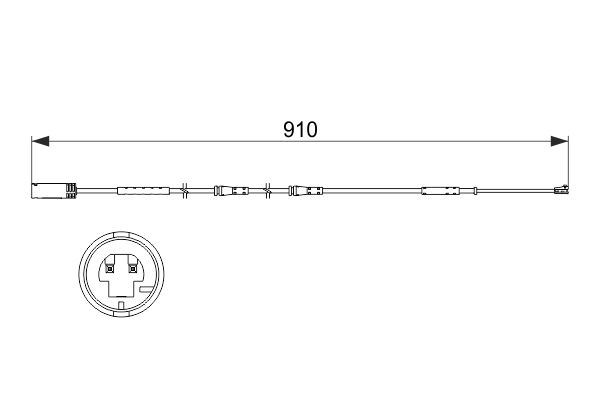 BALATA FISI ON MINI COUNTRYMAN R60 1016 PACEMAN R61 1016 - BOSCH 1987473522
