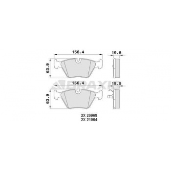 ON FREN BALATASI BMW E32 E34 E36 M3 E34 M5 - BRAXIS AA0176