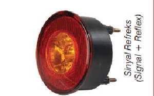 Unıversal Arka  Sinyal + Reflex Lambası  ( Ø 98mm ) , 12 V , Ledli - Farba-13279e