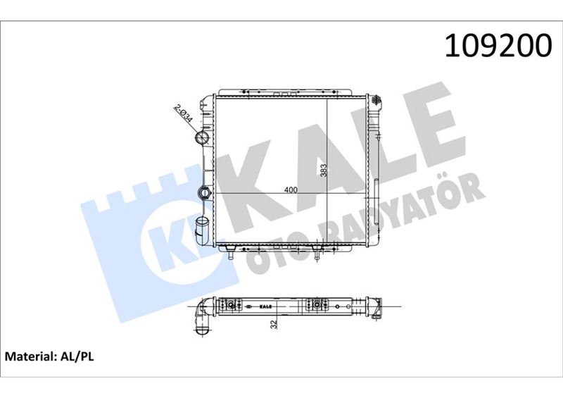 MOTOR RADYATOR R9 1,4 INJ, (2 SIRA AL+PL SISTEM) - KALE 0513162AL