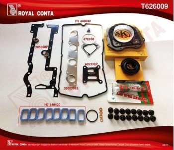 MOTOR TAKIM CONTA (ALT / UST FULL) S.K.C HARIC (SKT KECELI SUBAP LASTIKLI) BOXER III JUMPER III 06> - ROYAL T626009
