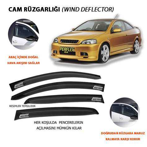 CAM RUZGARLIGI MUGEN TIP 4 PARCA ASTRA G DYNAMIC 1998-2004 - PERFLEX PD4-OP03