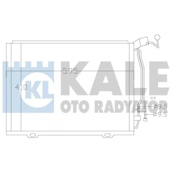 Mercedes Klima Radyatörü - Klima Radyatörü - Kal 392500