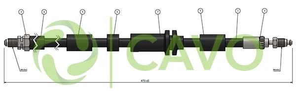 Ford Fren Hortumu Sag On Ford Ka  98>04 - Cavo C900 752a
