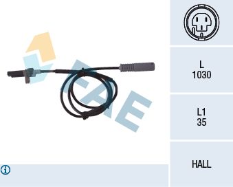 ABS SENSORU ARKA BMW E38 95>98 - FAE 78043