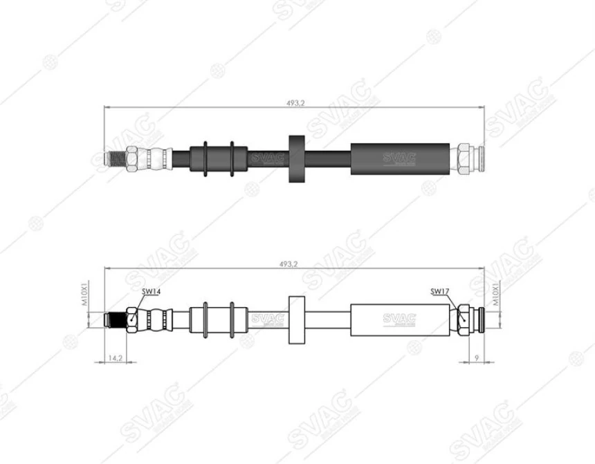 Fiat Fren Hortumu On Ducato / Boxer / Jumper 02> - Svac 90-0119