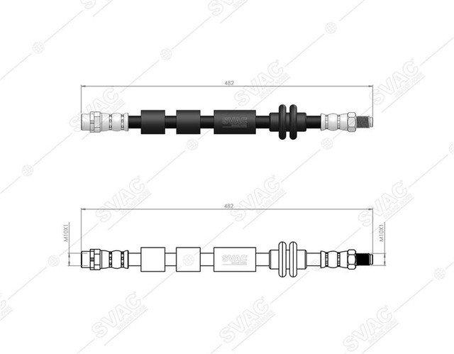 FREN HORTUMU ON (482mm) BMW E81 E87 E88 E82 E90 E91 E92 Z4 E89 04>12 - SVAC 40-0140