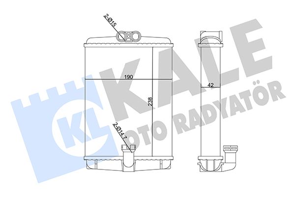 KALORIFER RADYATORU W210 97>02 W220 00>05 C215 99>06 R170 00>04 C208 97>02 A208 98>02 - KALE 360205
