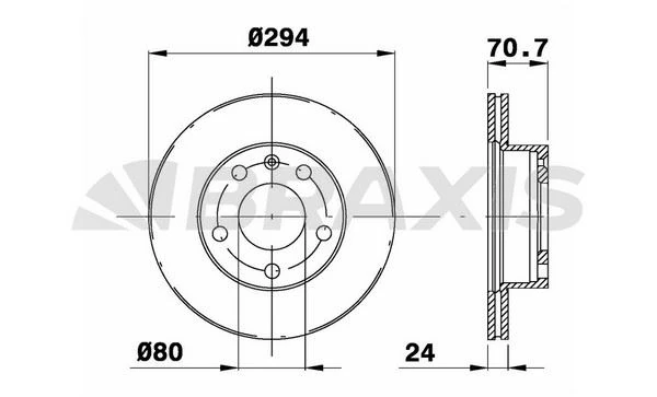 LDV Ticarı On Fren Disk Aynası LDV Maxus 2.5crd - Braxıs Ad1053