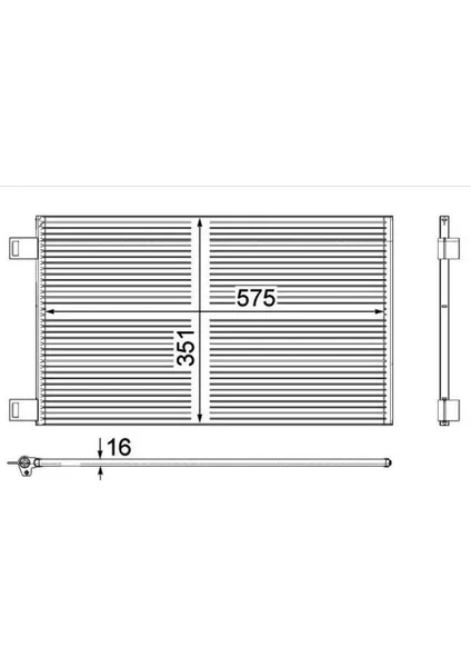 Renault Radyator Klima Kangoo III 11>15 - Orjınal 8200455795