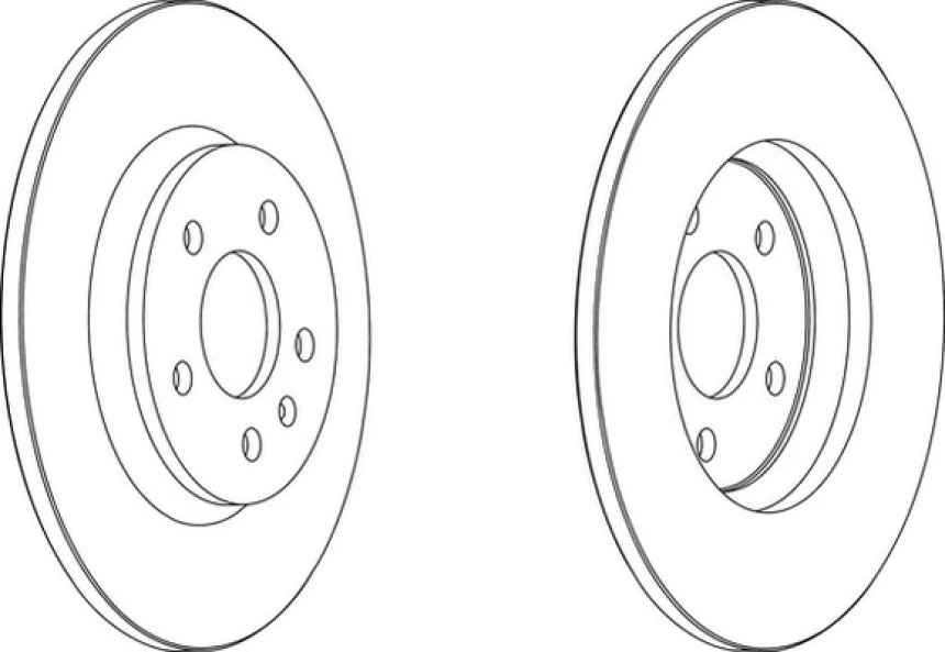 Vw Fren Diski Arka - 36463 / Df4848 (takım Fiyat) - Frd Ddf1666c