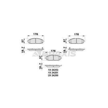 ON FREN BALATASI GRAND CHEROKEE II 2.7CRD 10 / 01>GRAND CHEROKEE III 5.7 V8 / 3.7 V6 06 / 05> - BRAXIS AB0291