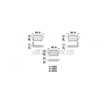 ARKA FREN DISK BALATASI HONDA ACCORD 09>12 - BRAXIS AB0437