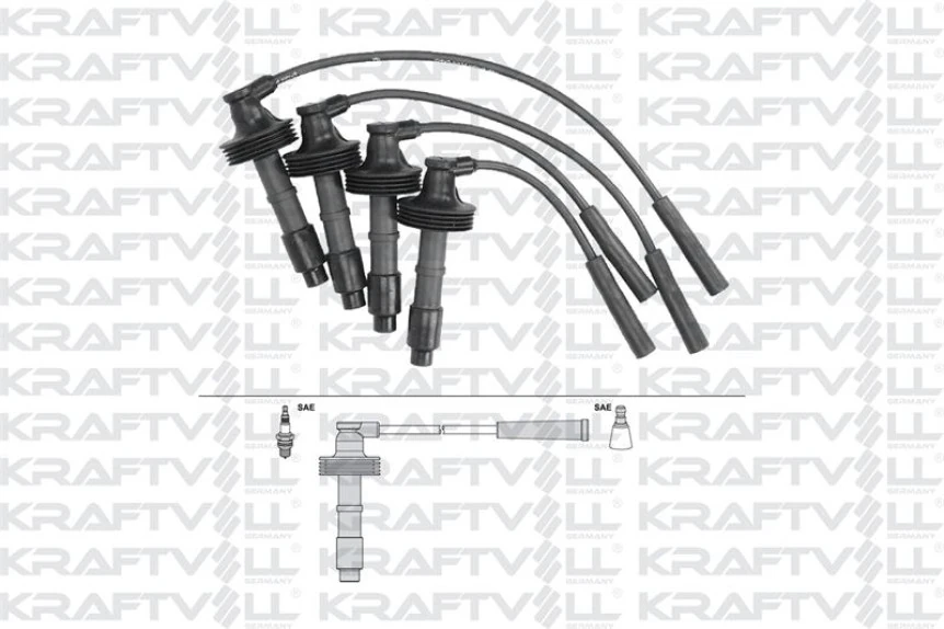 Volvo Bujı Kablosu Volvo S40 1995-2003 (silikon Kablo) - Kraftvoll 05070257