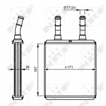 KALORIFER RADYATORU HYUNDAI ACCENT 1994-2005 ( YETKILI SERVIS MALZEMESI ) - MANDO HC9722122001