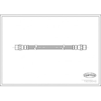 ARKA FREN HORTUMU BMW E28 E30 E34 - CORTECO 19018648