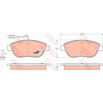 Fiat On Fren Balatası Fiat Bravo II Doblo Fiorıno Bipper Nemo Pratıco Evo Punto Stilo İdea Linea 08> Opel - Trw Gdb1483