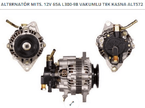 ALTERNATÖR MITS. 12V 65A L300-98 VAKUMLU TEK KASNAK - DODO-ALT572
