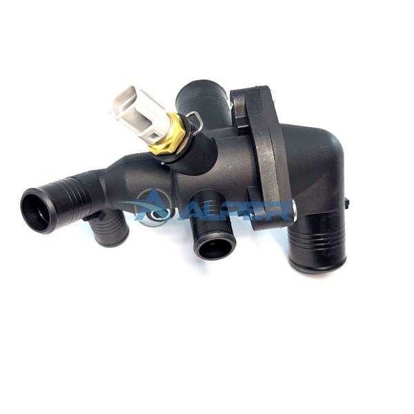 TERMOSTAT GOVDESI KOMPLE V347-V348  TT9  2.2 155PS 11>14 YENI TRANSIT  V363 TTG 14>(ARKADAN CEKIS) M - ALPER 369123