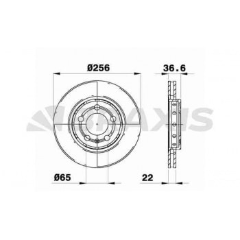 ARKA FREN AYNASI A3 BETTLE BORA GOLF IV LEON TOLEDO OCTAVIA 1.8T 98>06 - BRAXIS AE0529