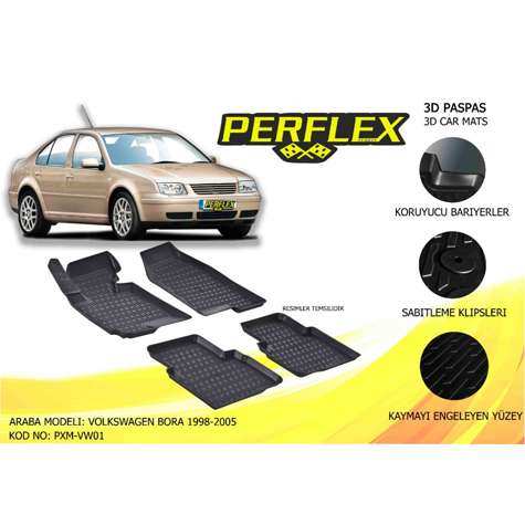 Vag Paspas 3d Havuzlu X-Mat Bora 1998-2005 - Perflex Pxm-Vw01