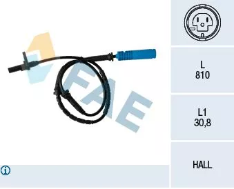 ABS SENSORU ON BMW E65 03-09 - FAE 78338