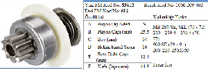 MARŞ DİŞLİSİ-BT 9D MERCEDES 230/280 SEL - FORMMETAL-53612