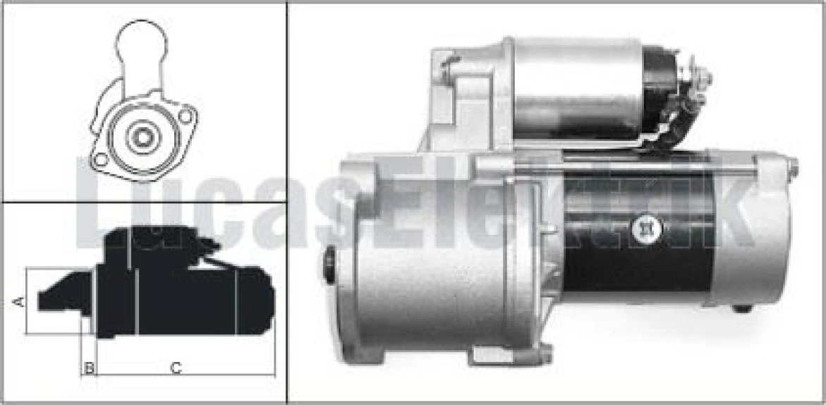 Hyundaı Ticarı Mars Motoru 12v 2,0kw 10 Dis H100 Minibus - Lucas 619 241 00