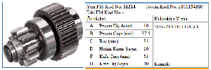 MARŞ DİŞLİSİ-JT 10D TOYOTA HILUX - FORMMETAL-61214