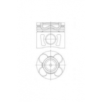 MOTOR PISTON+SEGMANI ASTRA J CORSA D GRANDE PUNTO1.3CDTI 16V LINEA GRANDE PUNTO 199A3000 MULTIJET - - YENMAK 4289-040